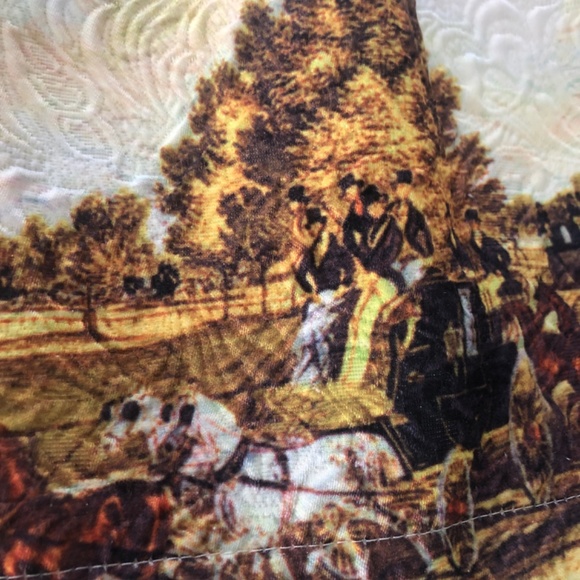 Lined  Spring Summer brocade/ Tapestry Vintage style dress - Picture 5 of 6